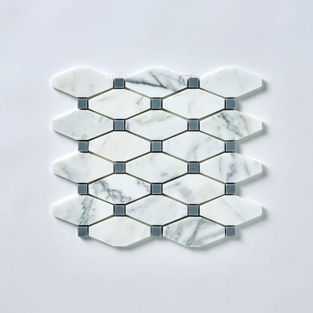 Calacatta Gold & Gray Octave 12x12 Polished/Honed Marble Mosaic Tile