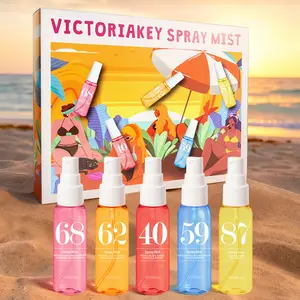 VictoriaKey Summer Limited Edition Brazilian Fragrance Mist Set Natural Fresh Scent for Travel Home Office Perfect Holiday Gift(Alcohol-Free ), fruity perfume set
