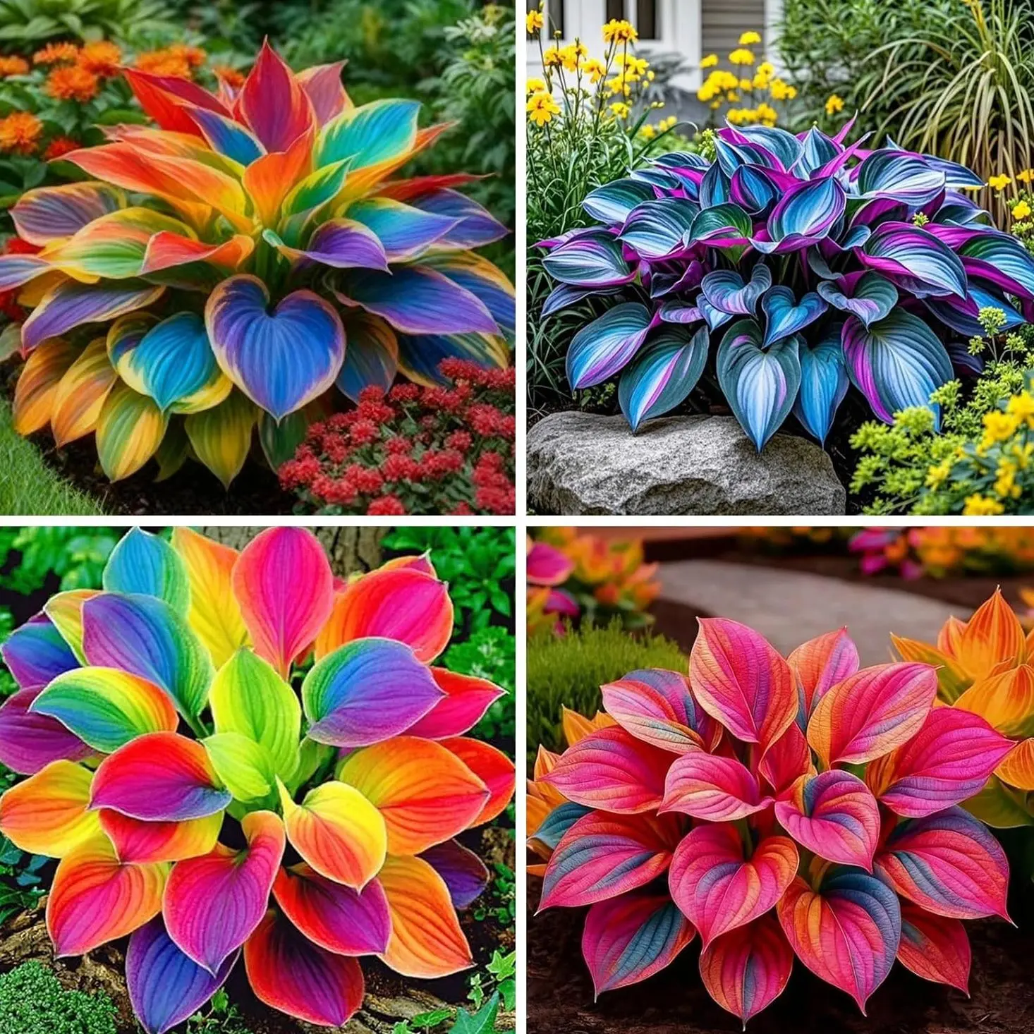 1000+ Hosta Perennial Seeds – Popular Shade Garden Plants for Home Gardeners and Outdoor Landscaping