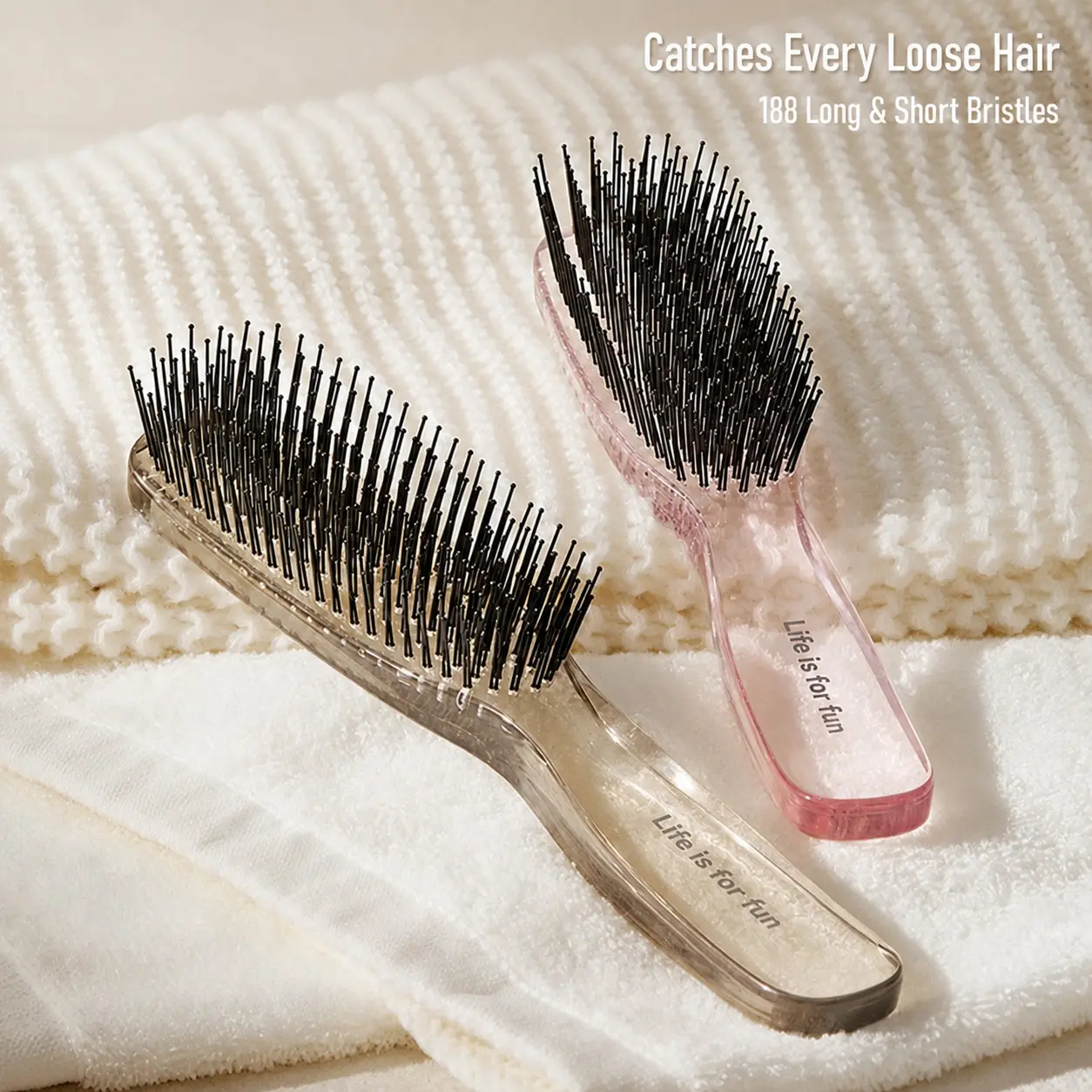 MINISO Wet-Dry Detangling Hair Brush - Scalp Massage Air Cushion Comb for Smooth, Voluminous Hair, Back to School Haircare Tool