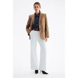 H&M Wide belted twill trousers