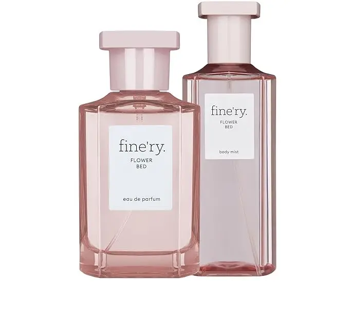 fine'ry Women's EDP Duo Set, 2-Piece Floral Bundle with Lush Peony & Wild Bamboo Leaf Scent, Includes 60ml EDP Spray Fragrance & 150ml Body Mist, Floral Fragrance Kit, Flower Scent, Floral Scent Perfumes, Carefree Mood