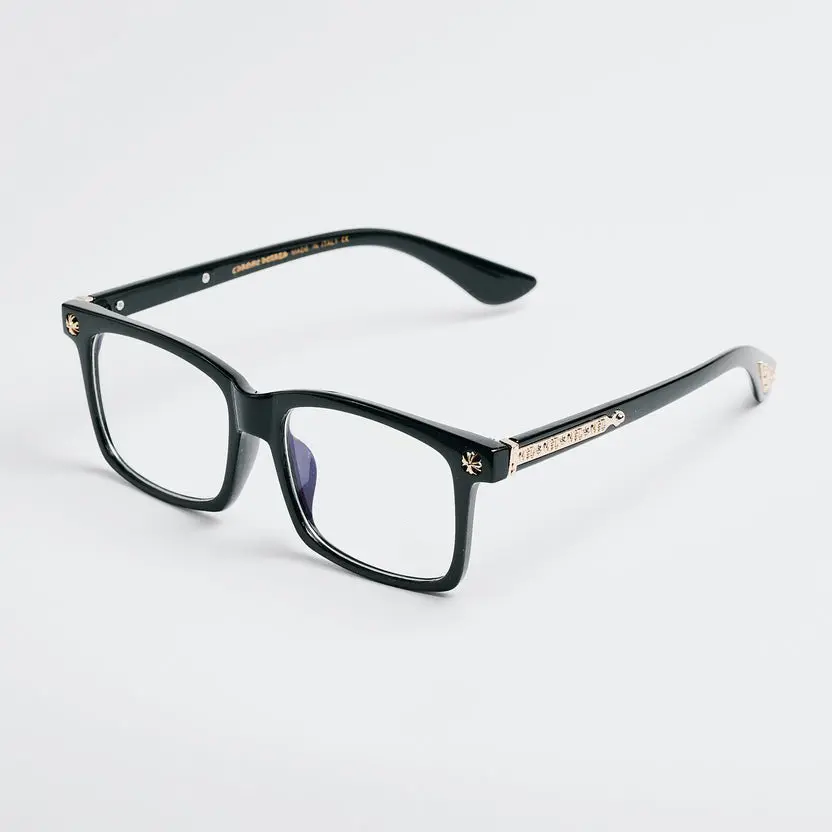 Party Eyewear Black Rectangular Sunglasses with Glass Lenses - Unique Design, Chic Style for Everyday & Festive Use