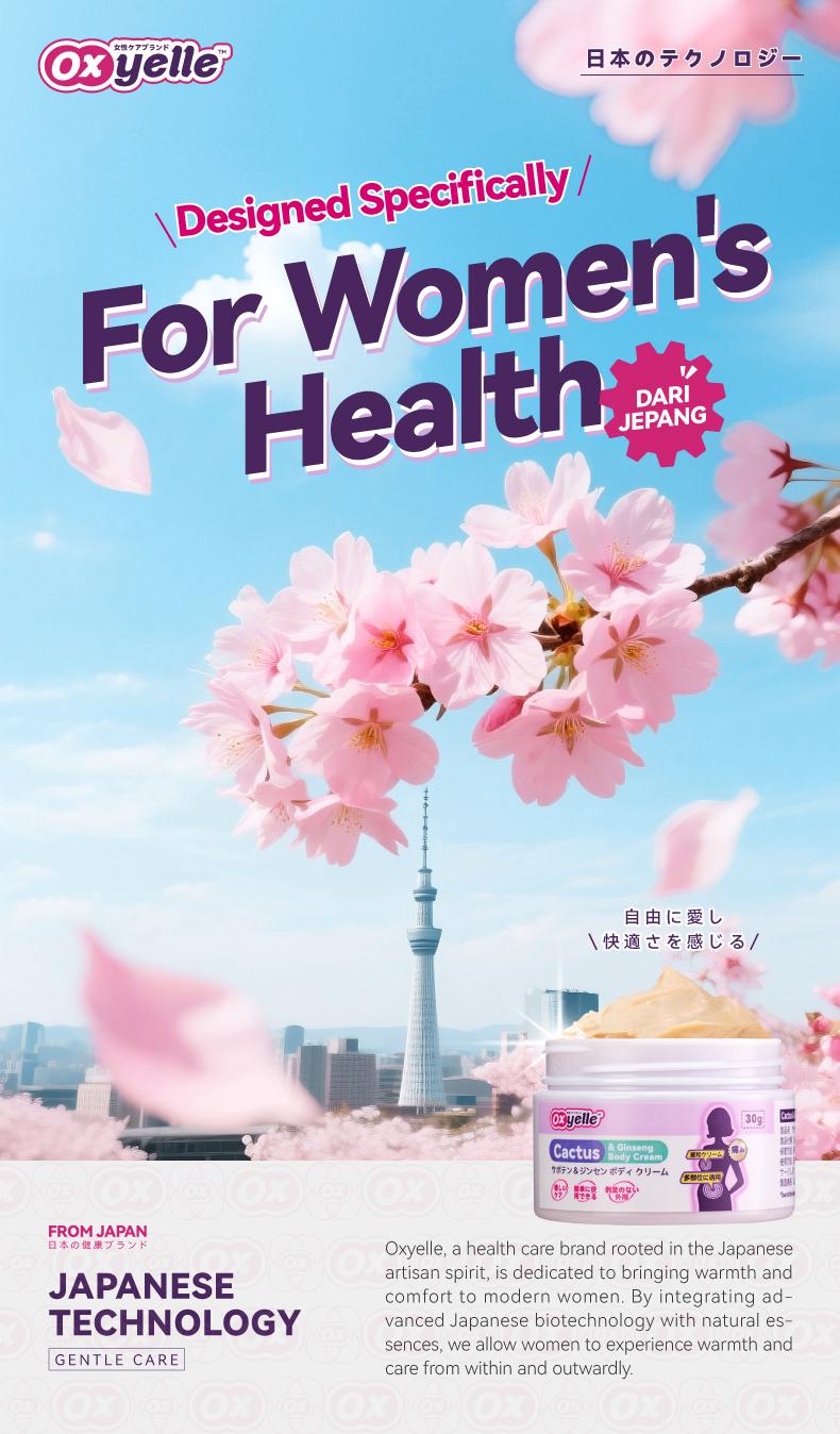 Oxyelle 5 Uterine Warming Gel, Ginseng Extract, Rose Extract, Take Care of Women Every Month, Making Them Feel Warm and Comfortable,Used to warm the body