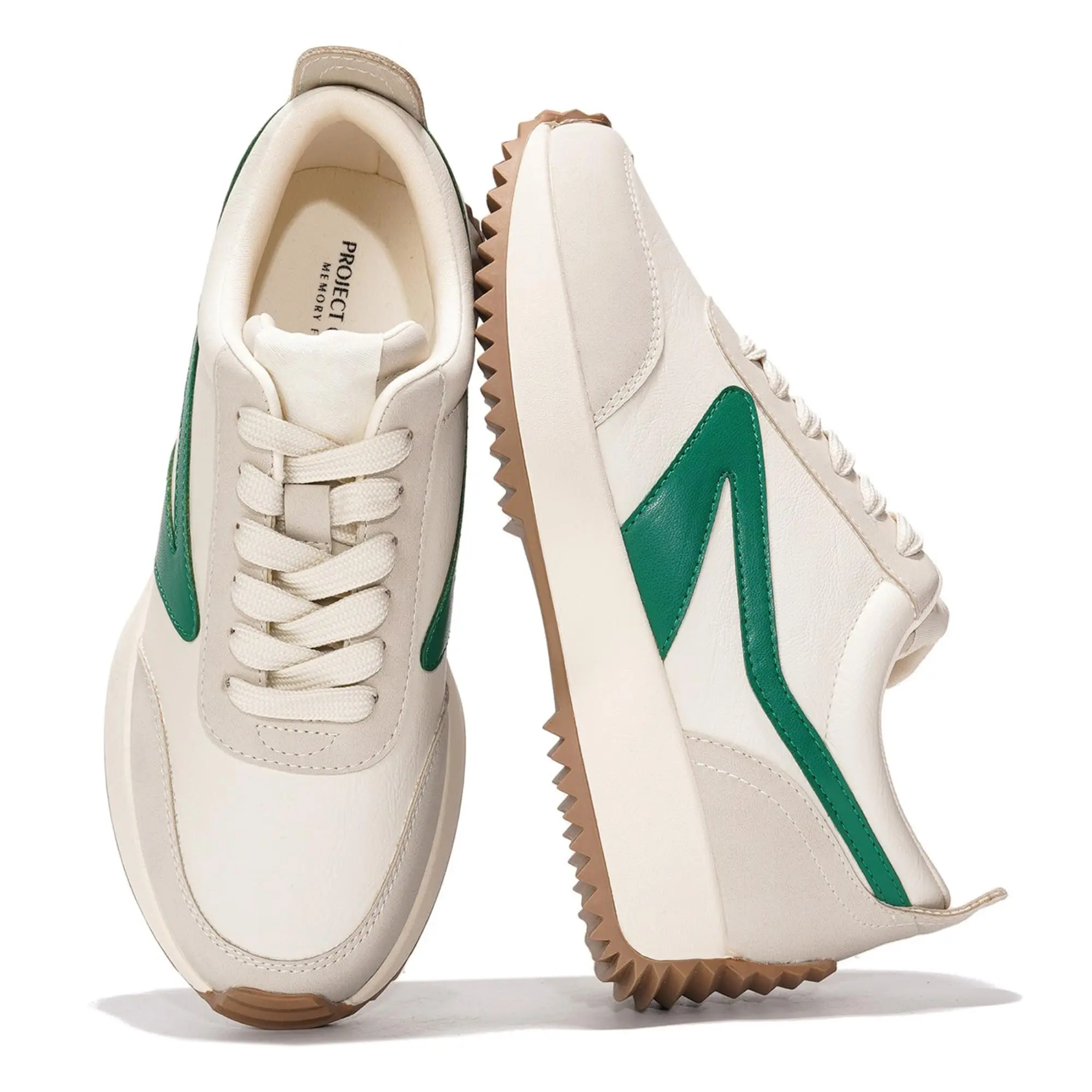 Project Cloud Women's | Fashion Sneakers | Lace-Up | Memory Foam | Lightweight | Non-Slip - Balinda