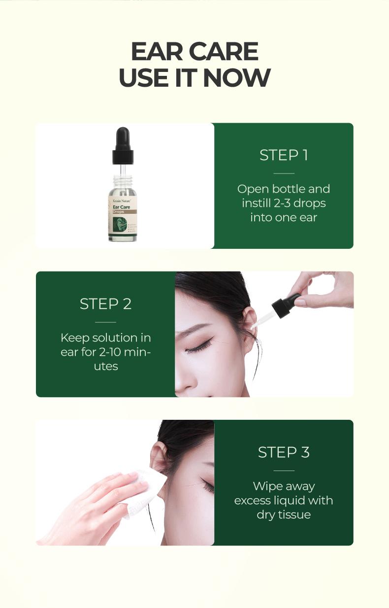 Kreain Nature 1 Ear Care Drops Gentle Formula, Non-Irritating Gentle Formula, Easy to Use & Portable dealsforyoudays