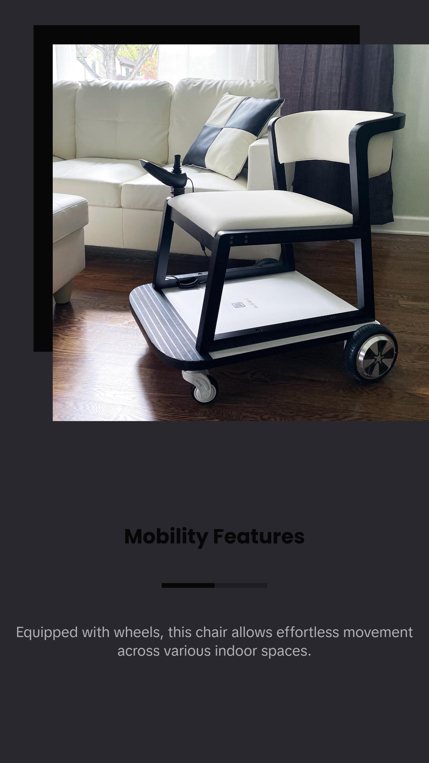 ZiiLIF FurniBOT C1 Smart Chair Stylish for Indoor Mobility