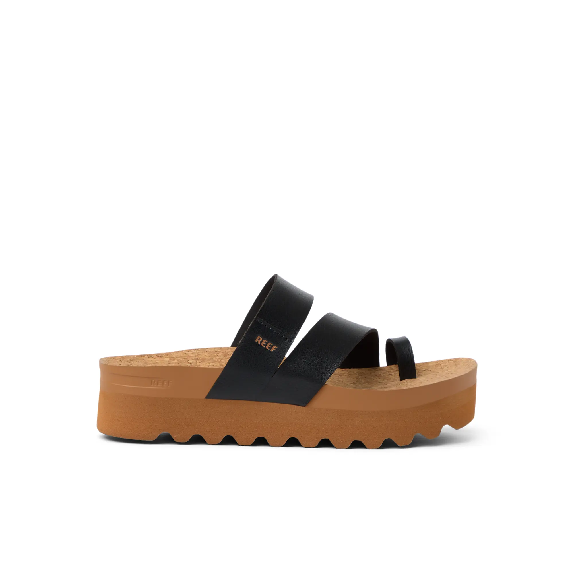 Vista Hi Layla Black | Asymmetrical Women's Platform Sandals | REEF Sandals