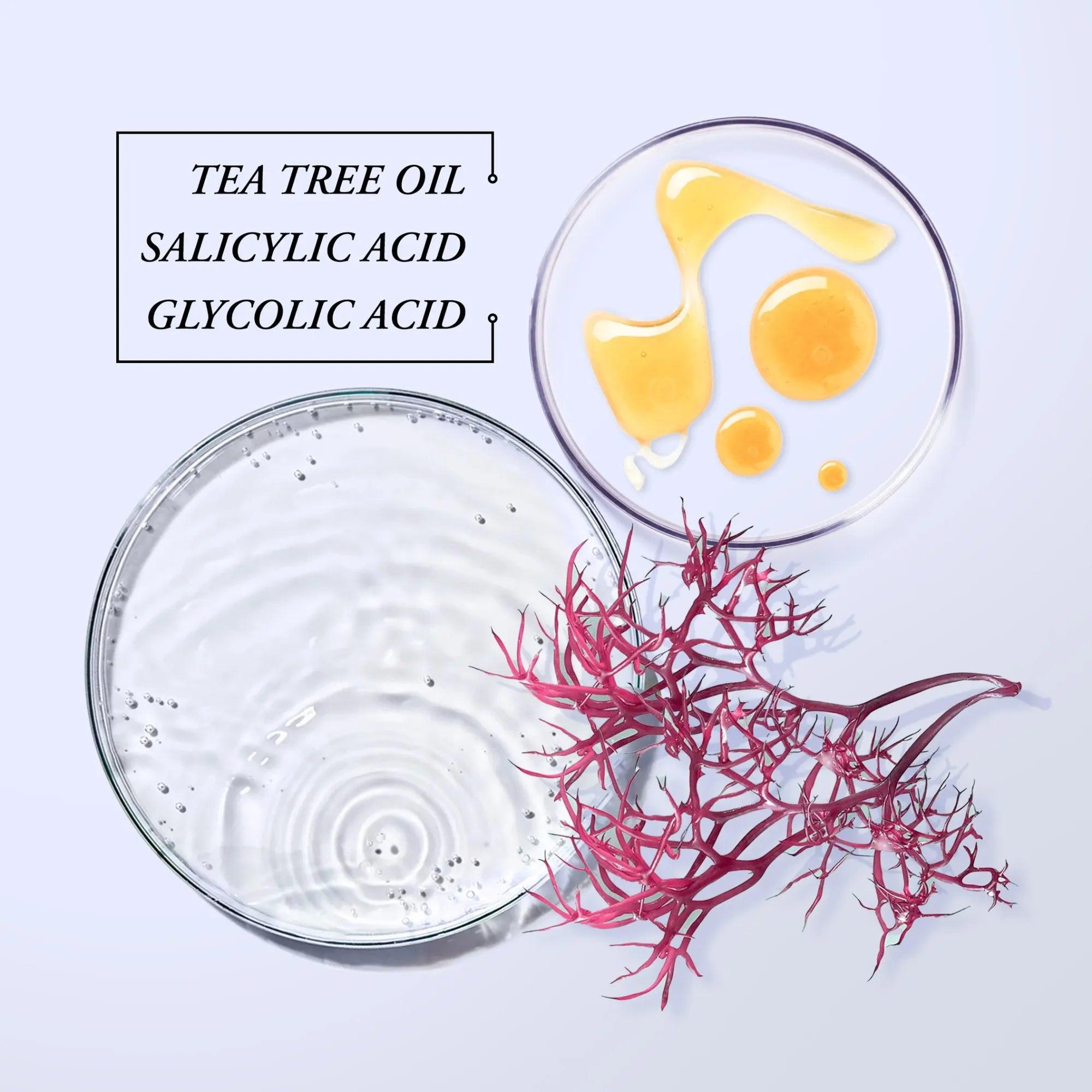 Glycolic Acid Toner Pads MAREE & Collagen Toner Pads with Retinol & Blemish Toner Pads for Exfoliating Hydrating & Renewing Skin