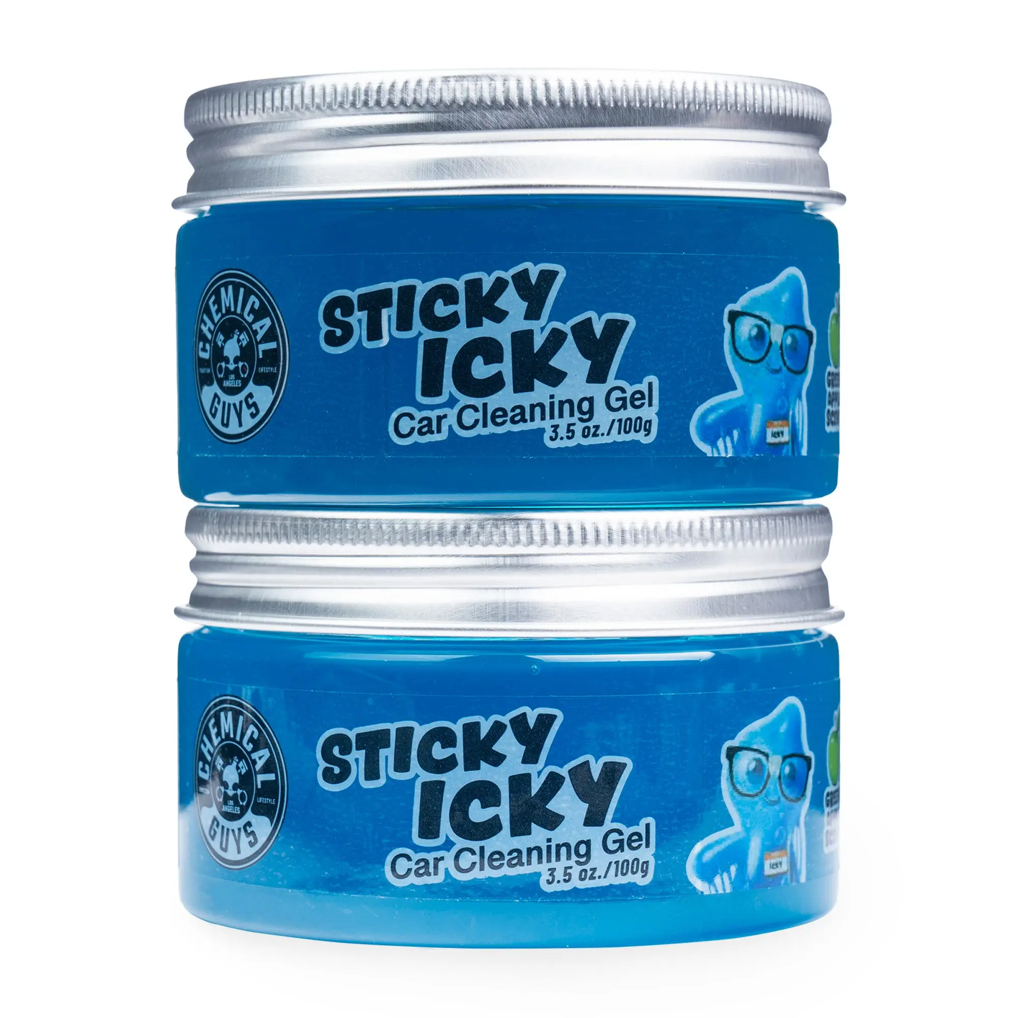 CHEMICAL GUYS Sticky Icky Car Cleaning Gel, Car Cleaning Agent, 2-Pack for Automotive Interior Care, Gentle On Surfaces