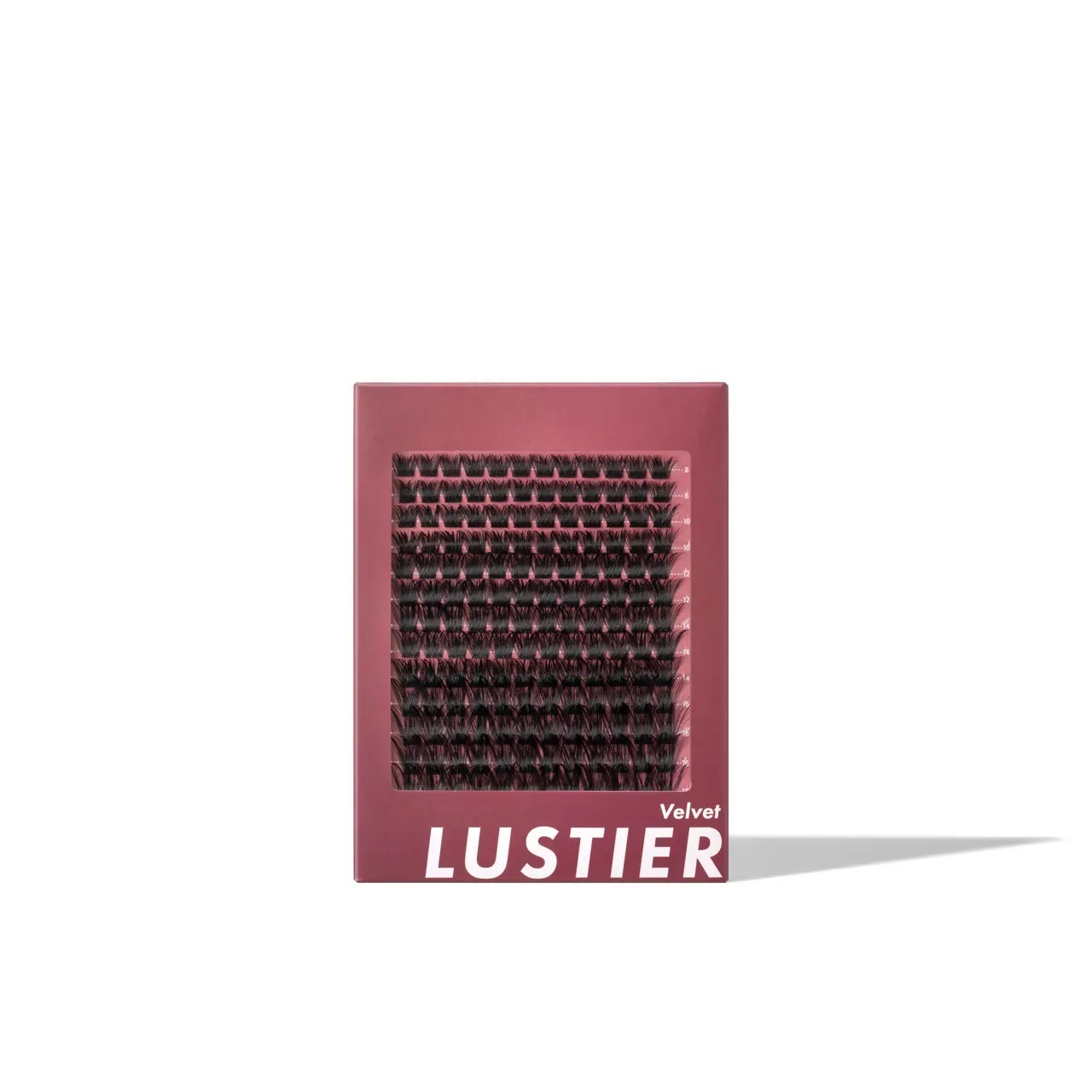 LUSTIER VELVET SINGLE PACK - Premium Feather-Soft D-Curl Cluster Lashes 8mm-18mm