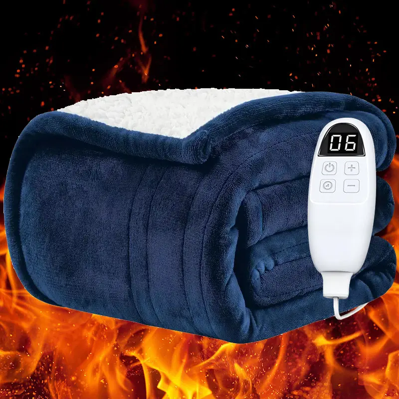 Heated Blanket King Size – 6 Heat Settings, 1-8 Hour Auto-Off Timer, Overheat Protection, Soft Flannel & Sherpa, ETL Certified, Electric Blankets Throw for Bed & Couch, Safe & Cozy Winter Heating Blanket,back to school,back to school haul