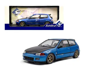 1:18 1991 Honda Civic (EG6) Solido Works Blue Diecast Model Car by Solido