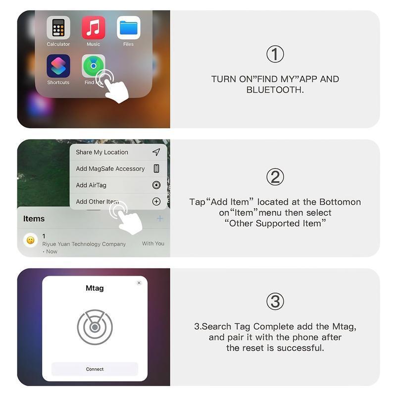 [Spring Deals] Tukio GPS Tracker for Cars & Pets (iOS Only)- Mini Clear Design, Weatherproof Case, Anti-Lost Device, Works with Apple Find My (iOS Only), No Monthly Fees, IP67 Waterproof, Replaceable Battery Remote