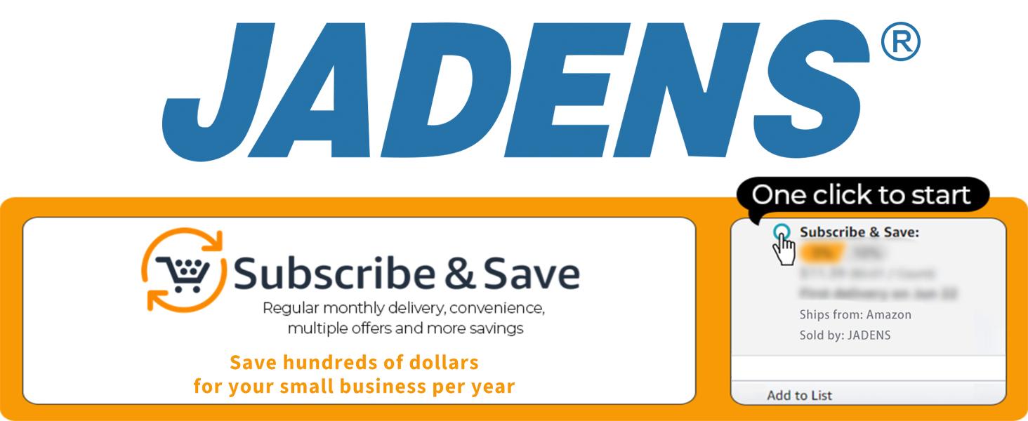 JADENS 4x6 Thermal Printing Labels 6000pcs/12 Stack (500 Pcs per Stack) - Labels for Thermal printer Waterproof, BPA/BPS Free, Most Thermal Printer, Perforated, Commercial Grade