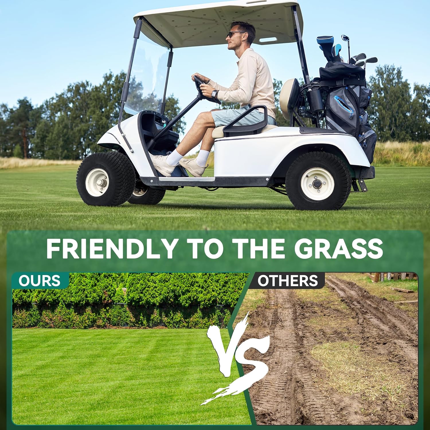 YITAMOTOR 18x8.5-8 Lawn Mower Tires, Suitable for Lawnmowers, Motorcycles, Garden Tractors, Golf Carts, and Farm Equipment, 4Ply, Set of 2 YITAMOTOR 18x8.5-8 Lawn Mower Tires, Suitable for Lawnmowers, Motorcycles, Garden Tractors, Golf Carts, and Farm Equipment, 4Ply, Set of 2