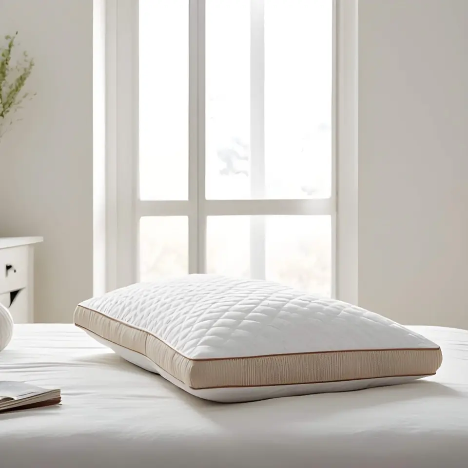 NESTL Talalay Latex Pillow - All-Natural, Back-Friendly, Additive-Free, Cushion-Shaped Standard Pillow for Bedding & Linens Use, Back-Friendly Standard Pillows, Additive-Free Standard Pillows sohochic