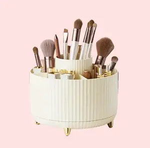 360° Rotating Desktop Makeup Brush Holder