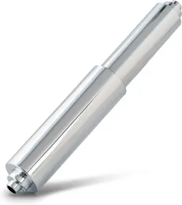 Universal Plastic Spring Loaded Toilet Paper Roll Holder Replacement, Chrome (1, Chrome)