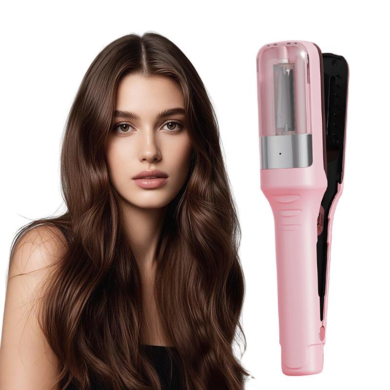 Wireless split-end hair trimmer and clipper, 2-in-1 rechargeable styling tool for easy shaping—ideal for home and travel—suitable for trimming damaged split ends; compact and portable