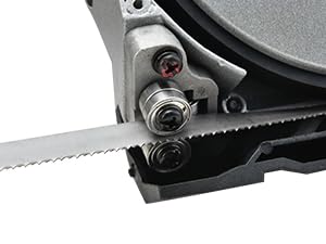 PowerSmart Portable Band Saw with Removable Alloy Steel Base, 10Amp 1100W Motor 5-Inch Deep Cut Bandsaw for Metal(PS3051)