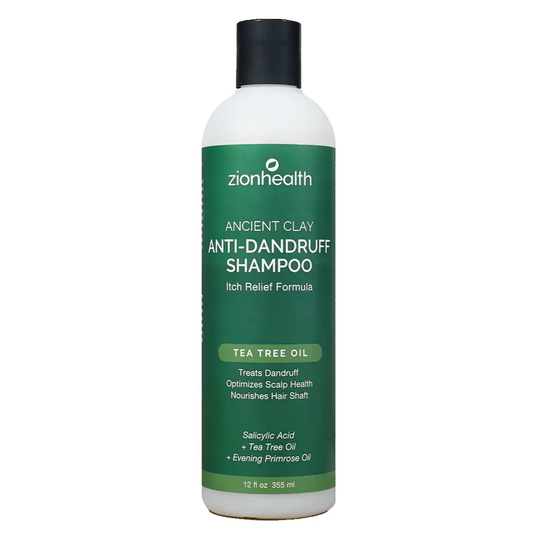 Anti-Dandruff Shampoo with 3% Salicylic Acid, Tea Tree Oil & Hyaluronic Acid, Exfoliating Haircare Formula to Restore Flaky, Itchy Scalps, 12 oz, Exfoliate, Moisture, Soothing, Scalp Care