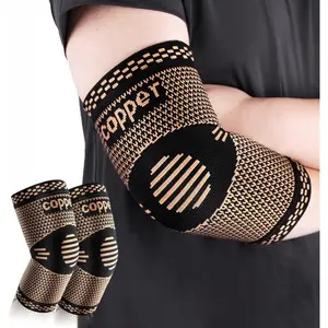 Copper Compression Sleeve - Unisex Fit Protective Brace for Tendonitis, Pain Relief, Ideal for Sports & Outdoor Use (Suits Arthritis, Weightlifting Enthusiasts)