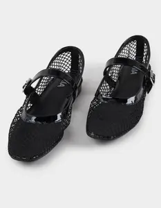 MIA Rayza Womens Mesh Ballet Flats