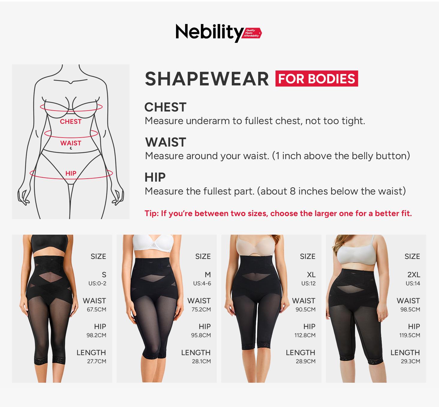 Nebility Women's Breathable Shapewear Pants - Seamless Tummy Control Compression, Basic Minimalist Comfort Fit Womenswear Bridal