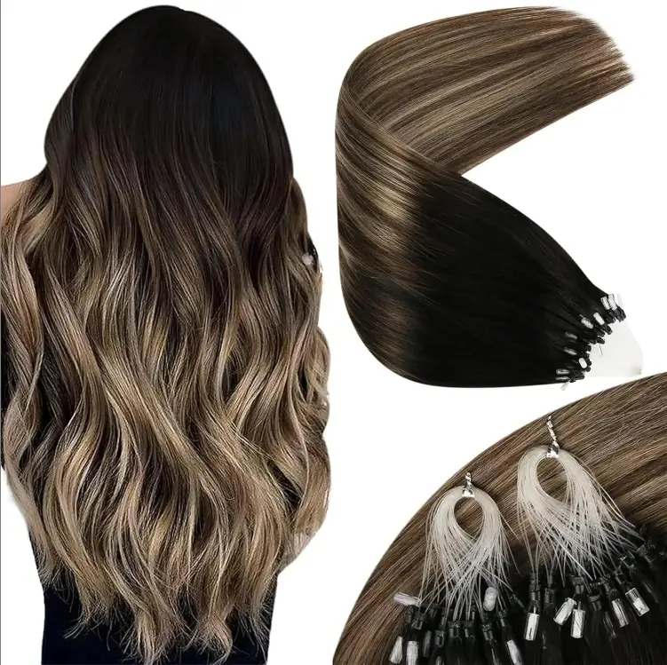 Ve Sunny Micro Hair Extensions Micro Link Human Hair Micro Ring Hair Add Volume for Women 55g #Summervibes##DealsForYouDays #TikTokShopSummerSale