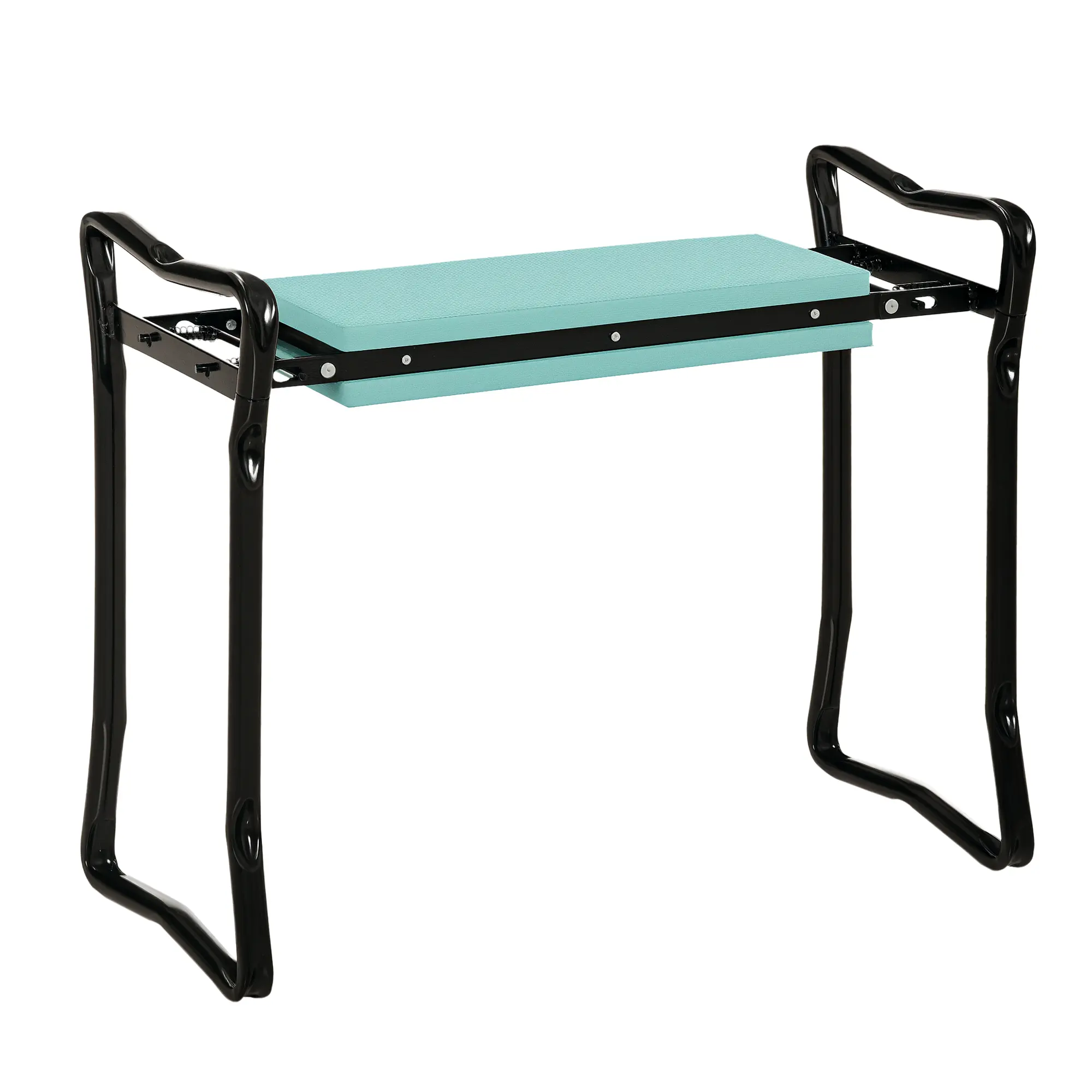 Outsunny Ergonomic EVA Foam Padded Foldable Garden Kneeler-Seat Bench, Kneeling Pad with Fast Folding, Assists with Standing, Comfortable Place to Sit for Gardening Tasks, 23.5" L x 10.5" W x 5.3" H, Green, Ergonomic Design