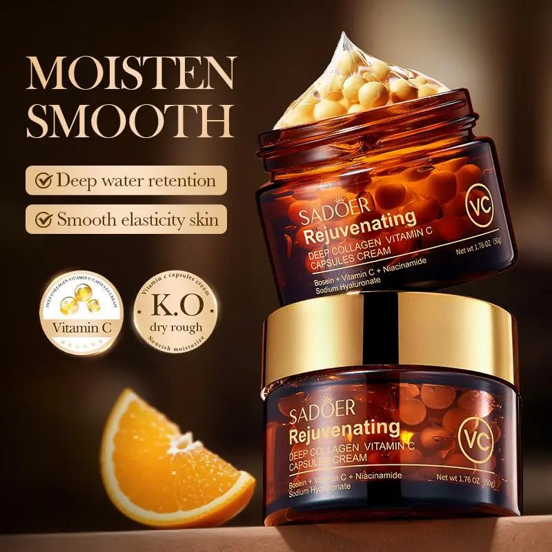 Korean Cream | Collagen & Vitamin C Moisturizer | Advanced Radiant & Firming Formula | Deep Hydrating K-Beauty Facial Care for Glowing Skin