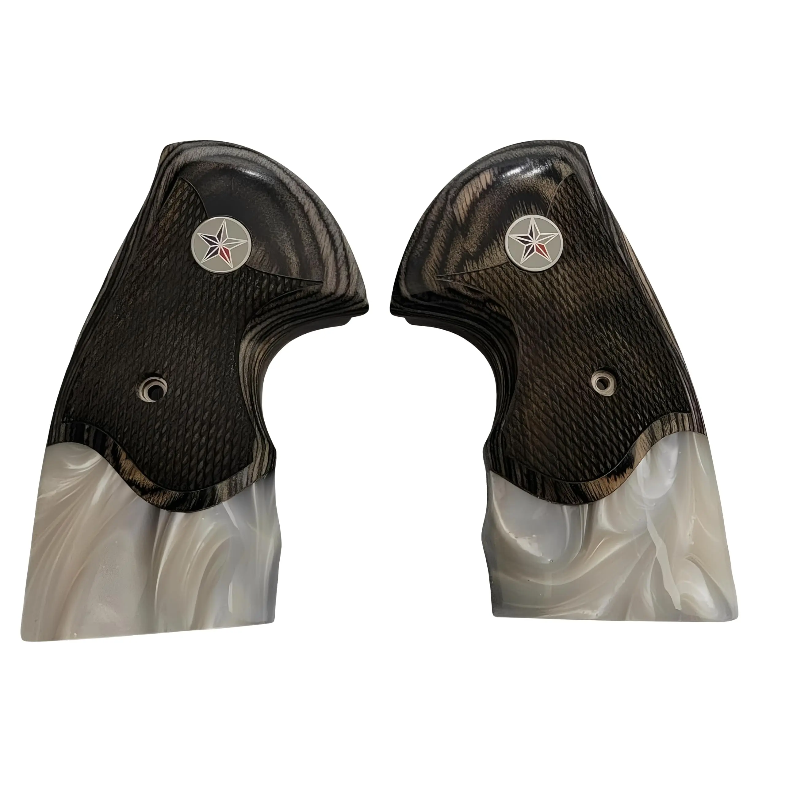 Colt Python Black Rosewood Panels with Pearl Acrylic a Texas Star ...