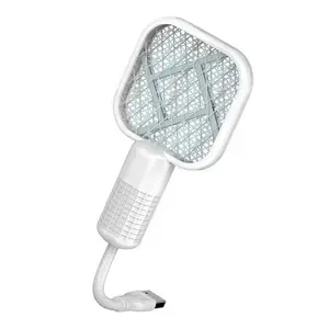1/2 PCS USB Mini Mosquito Swatter, Mini Mosquito Killer Bat Portable Bug, Mosquito Killer Machine, Trap Killer LED, with uv Light Protector Mosquito lamp for House Mini Mosquito Killer lamp 2 in 1