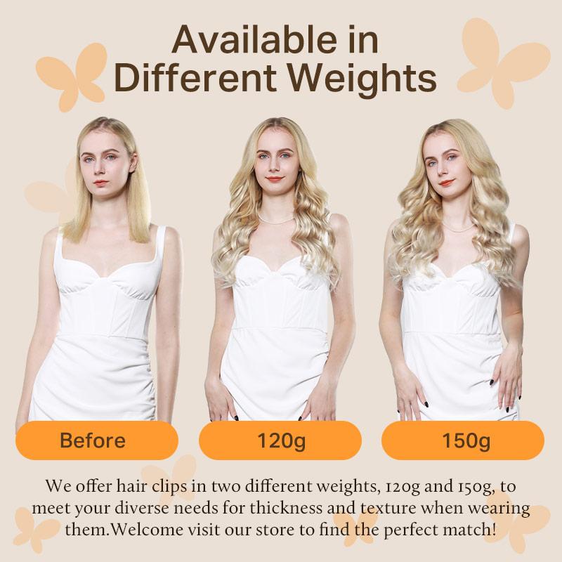 Doores Clip in Hair Extensions 120g 7pcs 150g 9pcs 100% Human Hair Straight for Daily Use & Special Occasions for Women#SummerVibes