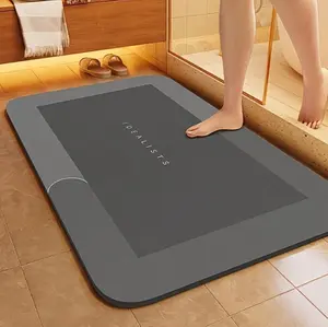 (Small) Idealists Modernized Magic Mat Bathroom Rug Super Absorbent Non-Slip Bath Mat for Bathroom Floor Kitchen and Laundry Room with Non-Slip Rubber Backing and Easy Clean Surface - Traditional