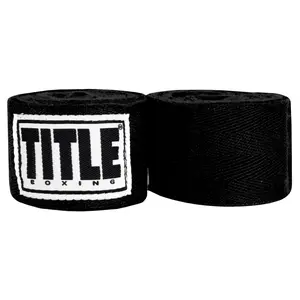 Title Boxing Traditional Weave Handwraps-Black