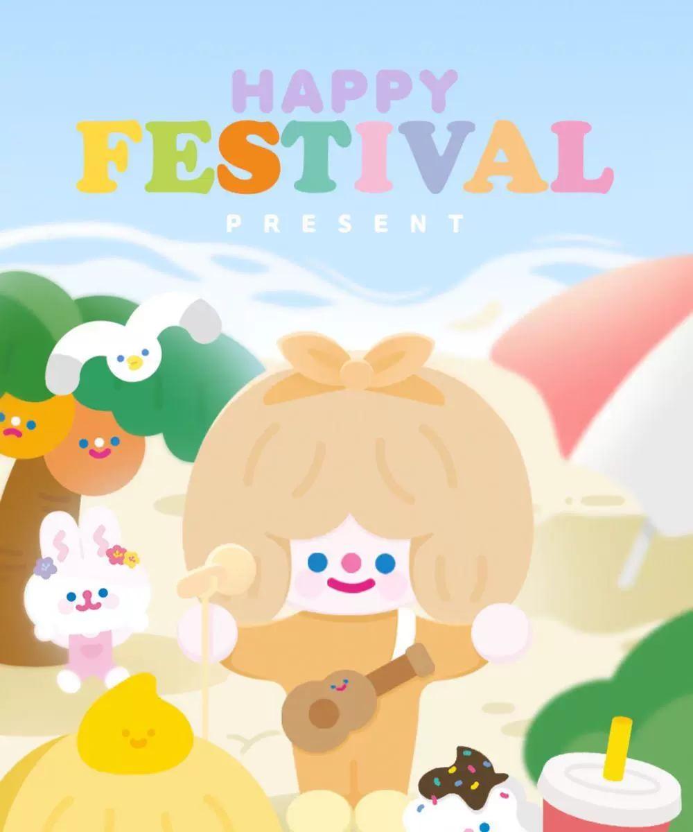 [FINDING UNICORN] 【Live Unboxing】RICO Happy Festival Series Blind Box Figurines Home Decor Desktop Dolls Model Girls Gift