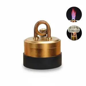 Portable mini camping stove, self-pressurized high-efficiency alcohol burner suitable for outdoor heating, cooking, survival, hiking, backpacking, emergency preparedness, coffee and tea brewing, windproof