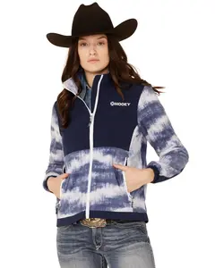 Hooey Women's Solid Print Color Block Zip-Front Tech Jacket - Hj081nvwh