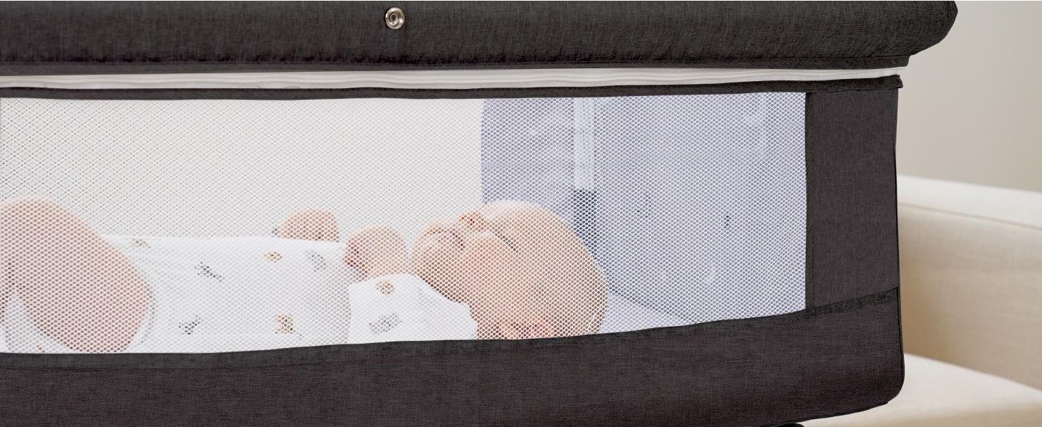 Baby Bassinet, Baby Basinet Bedside Sleeper, Easy to Fold Portable Crib Side Bassinet new Style Girl/boy bassinets Baby Bassinet, Baby Basinet Bedside Sleeper, Easy to Fold Portable Crib Side Bassinet new Style Girl/boy bassinets