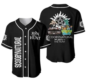 Supernatural Join the Hunt Baseball Jersey, Scoobynatural Crossover Shirt, TV Show Fan Apparel, Unisex Cosplay Jersey