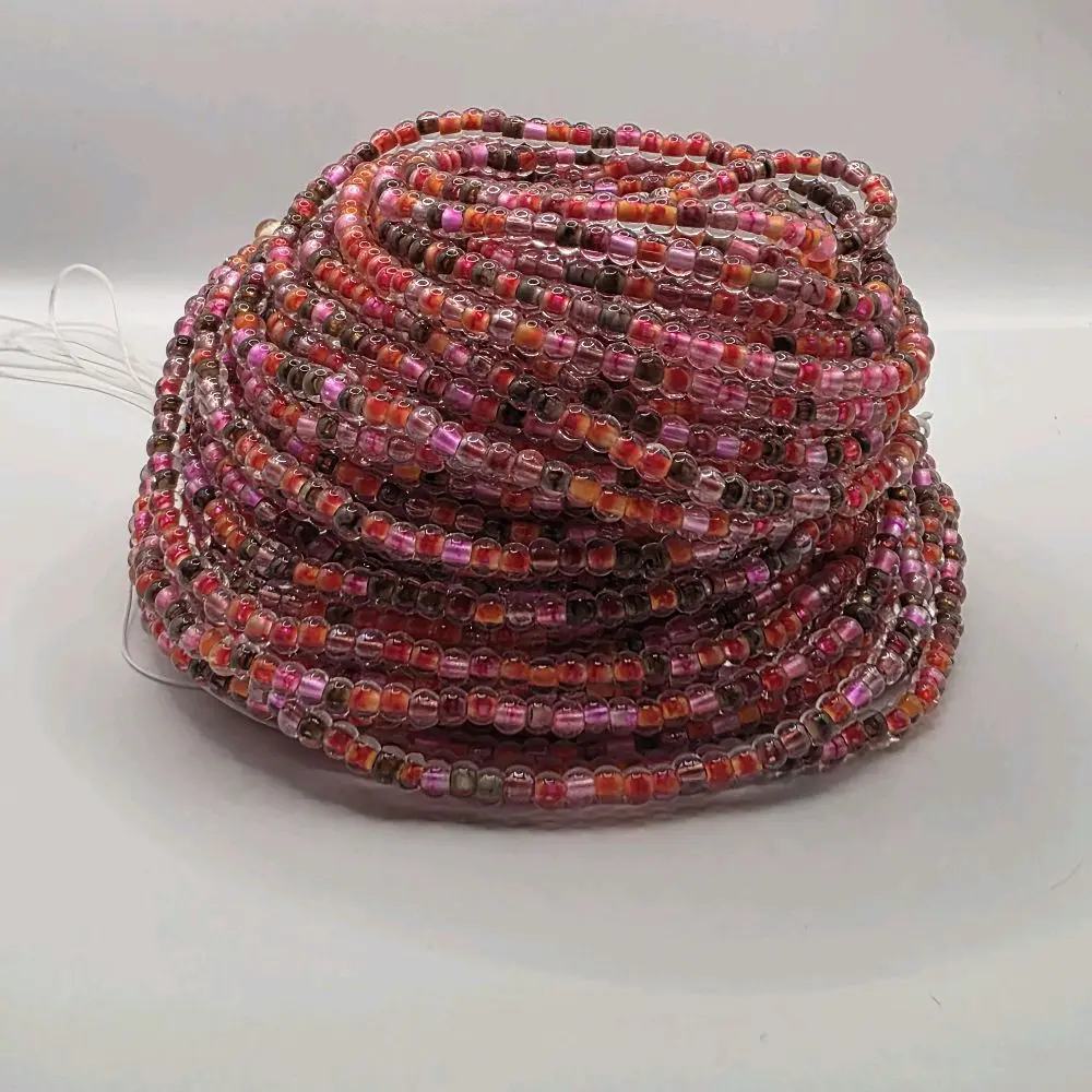 Summer Soltice waist beads (tie-on 50 inch)