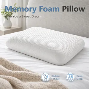 Memory Foam Pillows for Sleeping, Bed Pillow Soft and Comfortable, Cooling Pillow with Removable and Machine Washable Cover, Hotel Pillow
