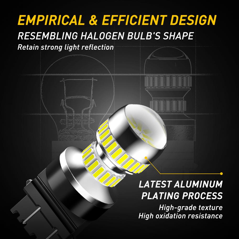 AUXITO 3157 LED Bulb Backup Light Bulb 3156 3056 3057 4157 3047 4057 3457 LED Light Bulbs for Reverse Signal Blinker Tail Parking Brake Lights, 6000K White 2600 Lumens