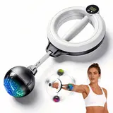 Merach 360° Rotating Wrist & Forearm Trainer for Men and Women, Upper Body Strength Tool for Arms, Shoulders & Chest, Portable Home and Gym Fitness Equipment BackToSchool