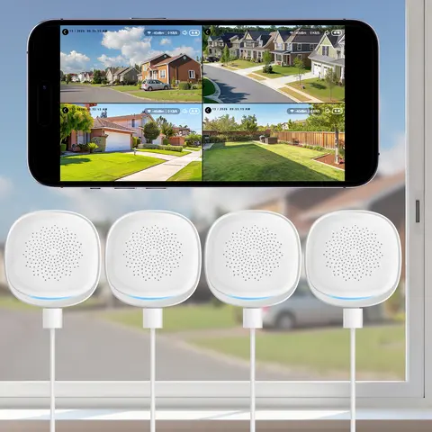 2048p 3MP 2K Indoor Window Security Camera - Dual-Band WiFi (2.4GHz & 5GHz), ChroMax AI Color Night Vision, Bluetooth, Motion Sensor, Person Detection, 24/7 Continuous Recording, Local Recording (SD Slot), US-Based Cloud Storage, Easy Quick Install