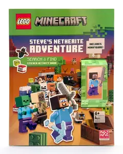 Steve's Netherite Adventure (Lego Minecraft) -- Random House, Paperback