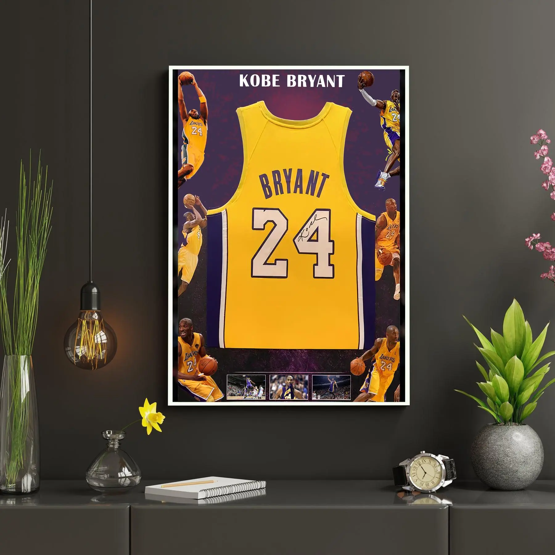 Kobe Bryant Signed Signature Series Jersey - Poster No Frame