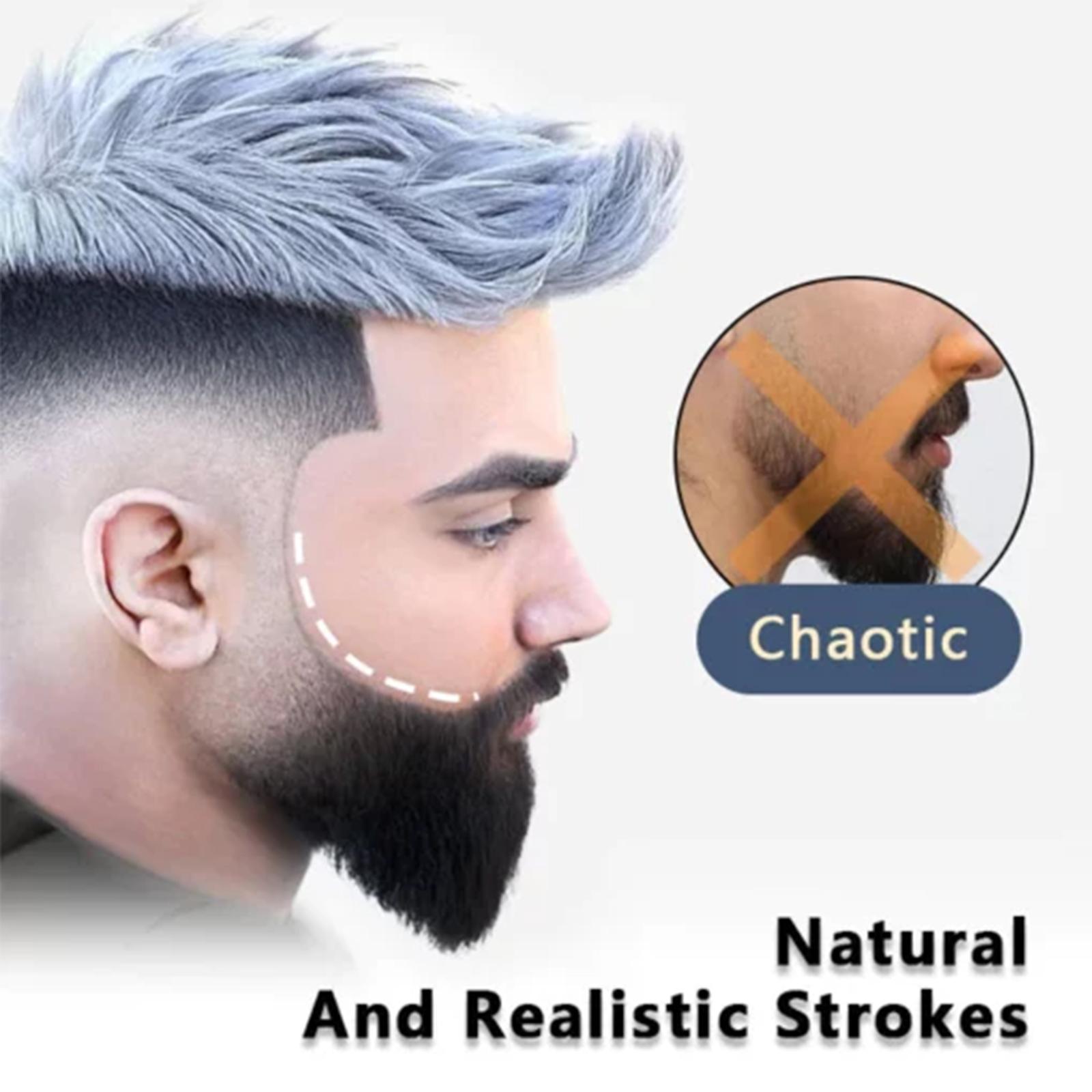 Beard Pen Filler for Men – Waterproof, Sweatproof & Long-Lasting – Natural Finish for Beard & Scalp – Covers Patches Instantly!